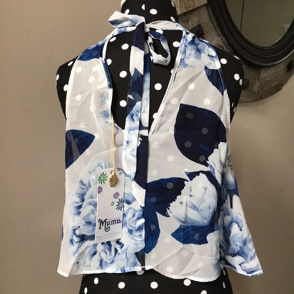 Show Me Your MuMu Mateo Tie Back Blouse - Picture 6 of 8